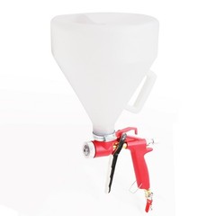 Durable Air Hopper Spray Gun Texture Tool Drywall Wall Painting Sprayer 3 Nozzle
