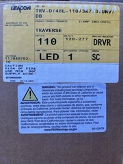 🔥 Beacon TRV-D/48L-110/3K7/3/UNV/DB Traverse LED Wall Surface ~ 1 Unit