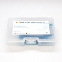 Dental Contoured Anterior Matrix Stainless Steel Twin Matrices/Resin Blue Strip