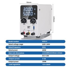 WEP Portable Power Supply 180W DC 30V 5A With Digital Screen 305D-V