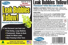 Leak Bubbles Yellow, 8 Ounces, HVAC & Gas Detector, Fastest-Acting Leak Detec…