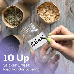 4×2 Blank Address Shipping Labels Mailing Sticker 10 UP for Laser Inkjet Printer