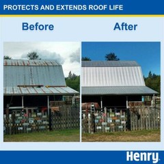 4.75 Gal. Fibered Aluminum Reflective Roof Seals Hairline Cracks and Pinholes