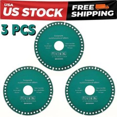 3Pcs Cutting Disc for Grinder 4.53″/115mm Diameter Indestructible Disk Composite
