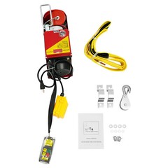 2-In-1 Electric Handling Winch Wireless Lifting Hoist & Remote 440lbs/200kg