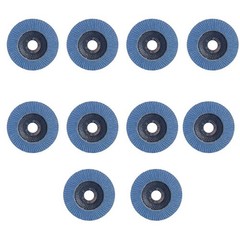 10 PCS Durable Zirconia Abrasive 4-1/2″ x 7/8″ Flap Discs, 80 Grit 13300 RPM MAX