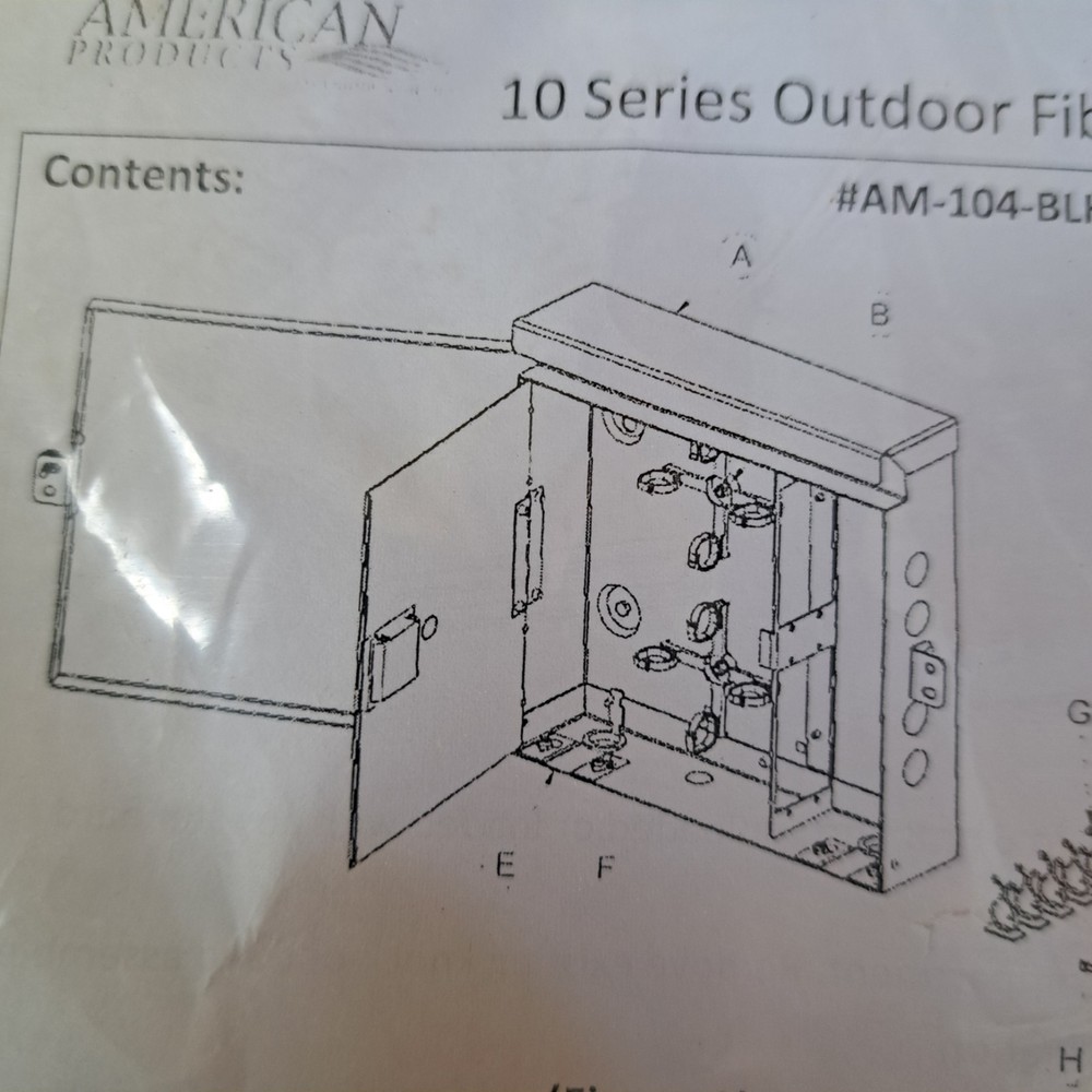 INDOOR OUTDOOR FIBER ENCLOSURE BOX 13×13 cabinet white American products