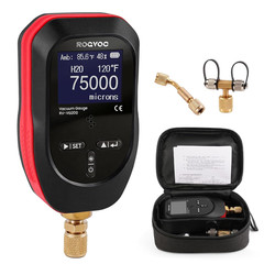Digital Vacuum Gauge, Micron Vacuum Gauge Tester with 11 Units, 7/16 Inch-20 UNF