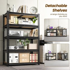 Heavy Duty Adjustable Metal Shelving Unit for Kitchen Closet Laundry Living