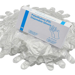10000-20000 Clear 1.5Mil High Density Polyethylene FoodService Disposable Gloves