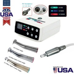 NSK Style Dental Slow Low Speed Handpiece Contra Angle Straight Air Motor 2/4H