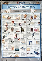 History of Dentistry laminated Poster Dental Dentist CREST 24×36″
