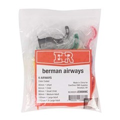 Ever Ready First Aid Berman Oral Airway Kit EMS Oropharyngeal Airways 6-PACK