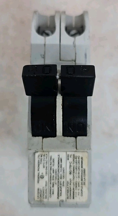 NA240 FEDERAL PACIFIC Circuit Breaker 2 pole 40A