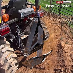 Heavy-Duty Middle Buster for Category 1 Tractors 3 Point Steel Plow Attachment