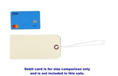 100 Manila 5 3/4″ x 2 7/8″ Size 7 Inventory Merchandise Price Tags with String