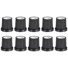 10 Pcs 6mm Knobs for Guitar Effects Pedals & Amplifier Control
