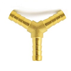Metaland Brass 3/8″ Hose Barb 3 Way Wye Y Shape x x 3/8″,