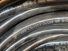 250ft Black Coated Wire 2/0 Gauge SAE J1127 Type SGT 80 Degree C 60V