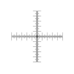 DIV 0.01mm Microscope Reticle Cross Scale Ruler Eyepiece Micrometer Calibration