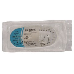 House Brand Dentistry 103143 Silk Suture 3-0 Reverse Cutting 24MM 3/8 45CM 12/Pk
