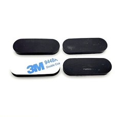 1 1/2″ x 1/2″ Oval Rubber Stick on Feet Bumpers 3/16″ Thick 3M Adhesive Backing