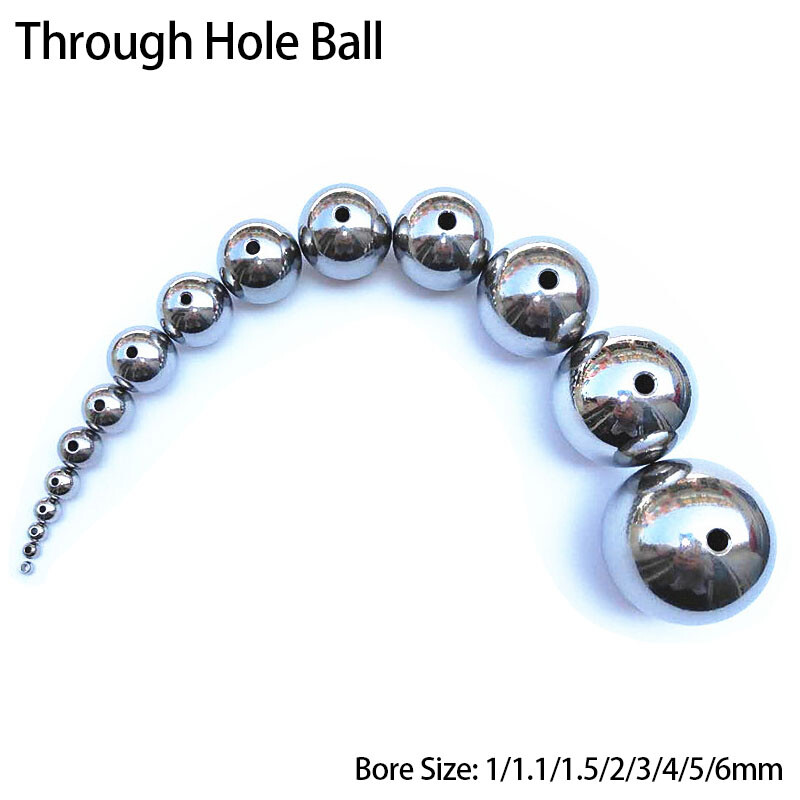 304 Stainless Steel Ball Through Hole Ball Solid Smooth Drilling OD 2mm~60mm