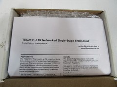 JOHNSON CONTROLS TEC2101-3 Thermostat Non-Programmable 1 Heat/ 1 Cool NEW