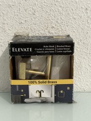 Gatco 4065 Robe Hook 4065 Brushed Brass Elevate
