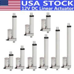 US 2″-18″ Inch Stroke Linear Actuator 1500N/330lbs Pound Max Lift 12V DC Motors
