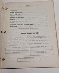Massey Ferguson MF205 SP Combine Operator’s Manual
