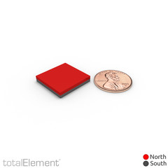3/4 x 3/4 x 1/8 Inch Neodymium Rare Earth Large Block Magnets N52 (10 Pack)