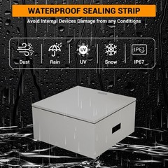 GARVEE Waterproof Electrical Box IP66 Steel Outdoor Enclosure Lockable Panel Box