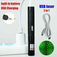 1mw 990Miles Green Laser Pointer Pen USB Rechargeable 532nm Visible Beam Lazer