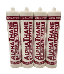 4 PACK Alpha 5121 Thane White Adhesive/Sealant 10.3 Fl Oz RV/Camper/Trailer