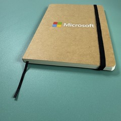 Microsoft Logo Journal Rules Notebook 5×7 Built In Bookmark