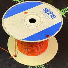 1555 – ALPHA – 700FT ORANGE 18awg tinned copper 80°C / 1000 VRMS – PARTIAL ROLL