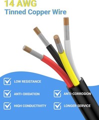 14AWG 3 Pin Plug Waterproof Connector, Male and Female Way Auto Electrical Wire