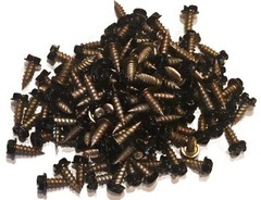 12,000 BLACK #8 x 1/2″ Rain Gutter Self Tapping Zip Screws Sheet Metal Hex Head