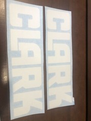Clark Forklift Decal part # 3798346 16 ” white vinyl Qty 2 will be shipped