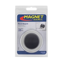 Magnet Source 1.25 in. L X 2.65 in. W Black Ceramic Knob Magnet 25 lb. pull 1 pc