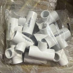 Lot of 10 DURA PVC Tee 1/2” Sch 40 Slip x Slip x Slip White Pipe Fittings NEW