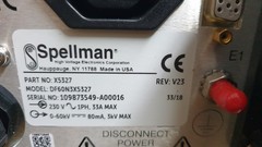 New Spellman DF60N3X5327 X5327 60kV 80mA 3kW High Voltage Generator
