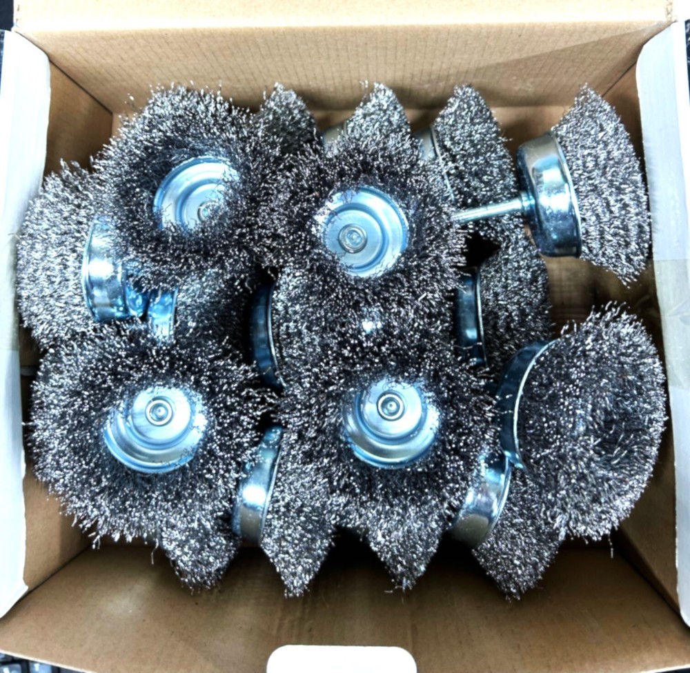 20pc CALHAWK 3″ STEEL WIRE WHEELS CUP BRUSHES FOR DRILLS 1/4″ SHANK CZWW20C