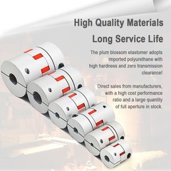 3mm 4mm 5mm 6mm 7mm 8mm CNC Flexible Plum Coupling Shaft Coupler Connect D14 L22