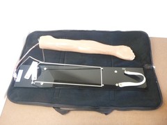 Gaumard Right-Handed Training Arm Manikin with Stand, Case