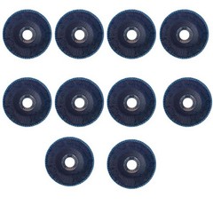 10 PCS Durable Zirconia Abrasive 4-1/2″ x 7/8″ Flap Discs, 60 Grit 13300 RPM MAX