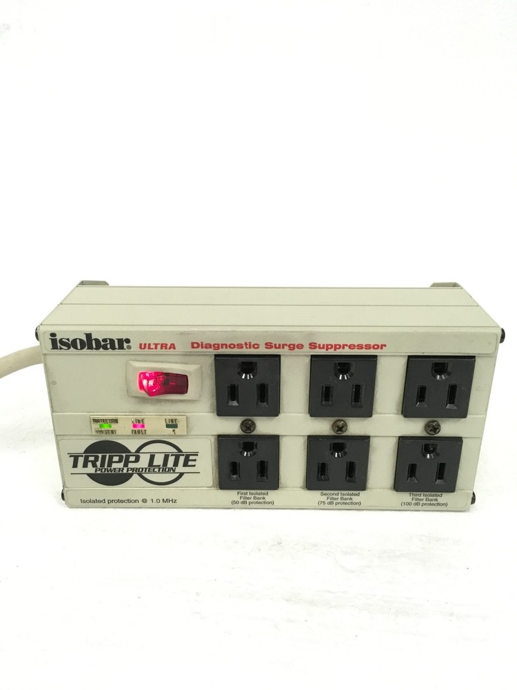 Tripp Lite Isobar 6 Ultra Transient Voltage Surge Protector 6 Outlet FREE SHIP