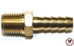 FACTORY NEW! 1/4″ Hose Barb x 1/4″ Male NPT Brass Fitting 102-0404C