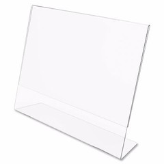 Dazzling Displays 5 Acrylic 6″ x 4″ Slanted Sign Holders